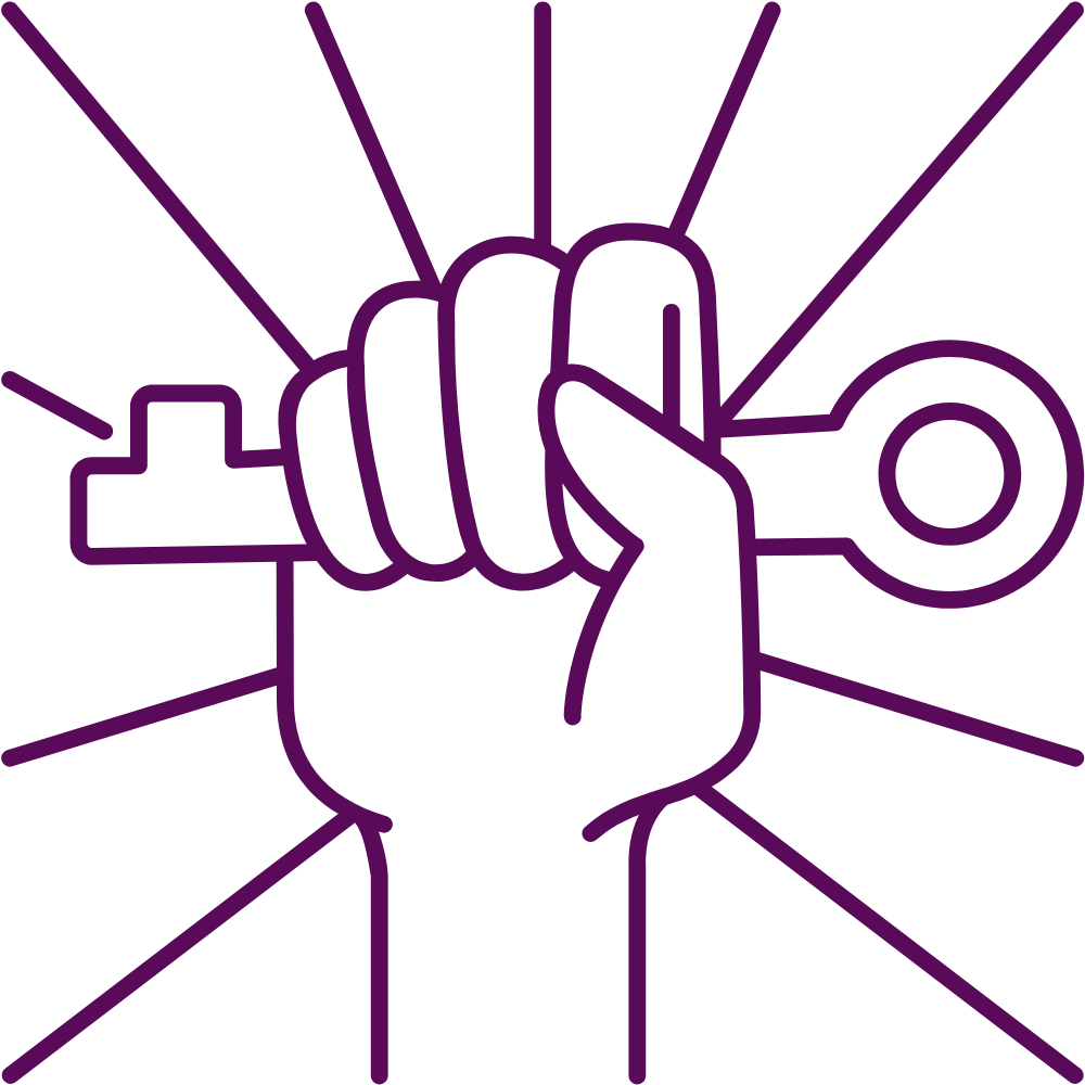 Your hand holding the key to unlock your fullest potential ever!